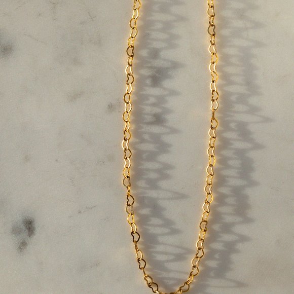 Necklace Heart Chain Adorable Dainty Gold Chain Necklace Heart Links Heart Chain - Picture 12 of 12